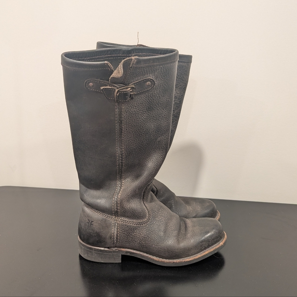 FRYE Sz6 Arkansas slouchy leather mid calf boots
